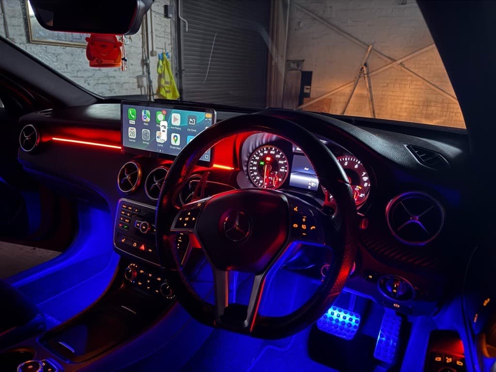 Mechanic working on a car