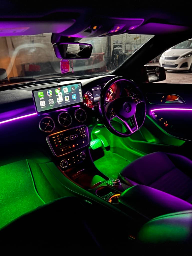 Mechanic working on a car