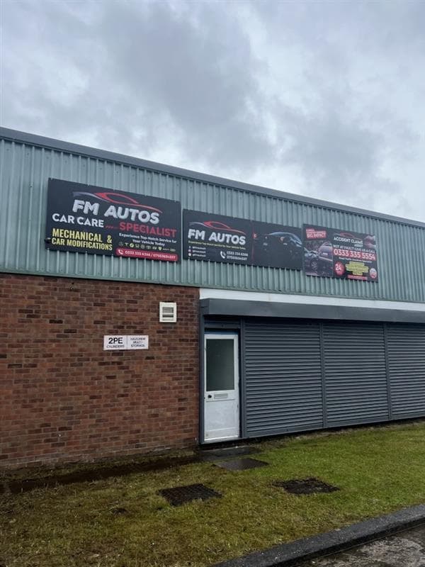 Mechanic working on a car